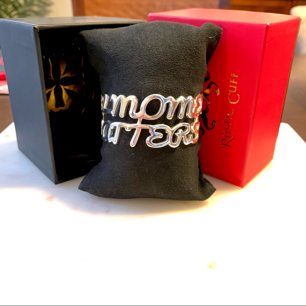 "Every Moment Matters" Rustic Cuff Bracelet